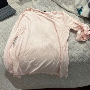 j crew long sleeve pink sweater